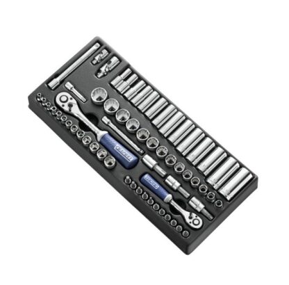 Gola sada 1/4", 3/8", 62 dílů,  nářadí v modulu 41x18 cm - Tona Expert (E034853)