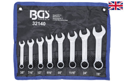 BGS technic Klíče očkoploché, palcové 8ks - BGS 32140
