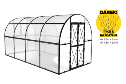 PROTECO skleník obloukový 415 x 205 x 205 cm