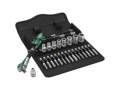 Wera 004016 Sada ráčnová Zyklop Speed 8100 SA 6, 28 d. upínací část 1/4"- metrická