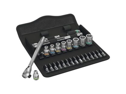 Wera 004018 Sada ráčnová Zyklop Metal 8100 SA 8, 28 d. upínací část 1/4" - metrická