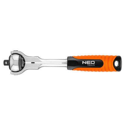 Ráčna 3/8", otočná, s přepínací páčkou, 200 mm, 72 zubů - NEO tools