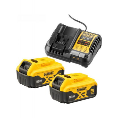 Dewalt nabíječka + 2x akumulátor 18v 5,0AH XR Li-Ion DCB1104P2