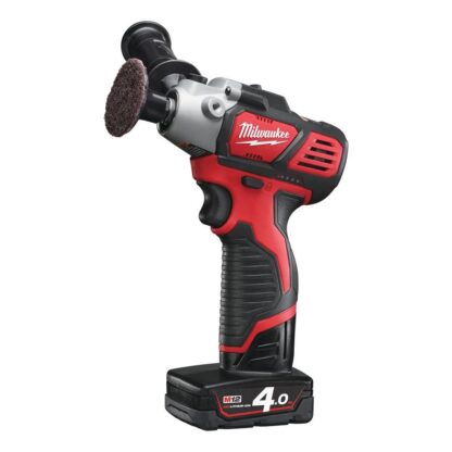 Aku leštička a bruska 12V, sada 2 baterie 2,0 a 4,0 Ah Li-Ion - Milwaukee M12 BPS-421X