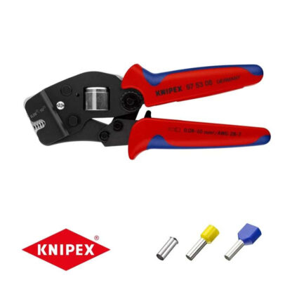 Samonastavitelné kleště 190 mm KNIPEX 97 53 08 - pro lisování kabelových koncovek 97 53 08