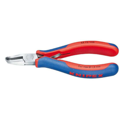 Čelní štípací kleště pro elektroniku 120 mm KNIPEX 64 72 120 - leštěná hlava, vícesložkové návleky 64 72 120