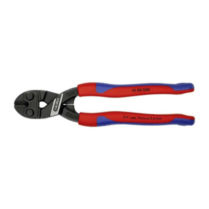Kompaktní kleště na čepy CoBolt 200 mm KNIPEX 71 02 200 - leštěná hlava, vícesložkové návleky 71 02 200