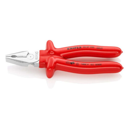 Silové kombinované kleště 200 mm - VDE 1000V. KNIPEX 02 07 200 - chromováno, izolováno ponorem 02 07 200