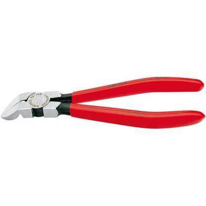 Boční štípací kleště na plasty v úhlu 45° 160 mm KNIPEX 72 11 160 - leštěná hlava, plastové návleky 72 11 160
