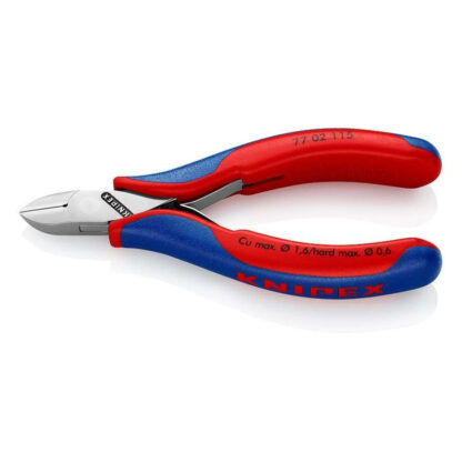 Boční štípací kleště pro elektroniku 115 mm KNIPEX 77 02 115  - leštěná hlava, vícesložkové návleky 77 02 115