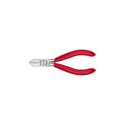 Boční štípací kleště pro elektroniku 130 mm KNIPEX 77 01 130 - leštěná hlava, plastové návleky 77 01 130