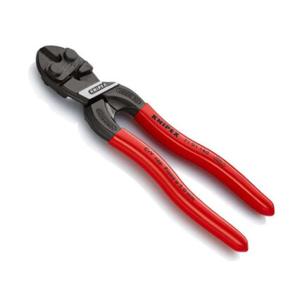 Kompaktní kleště na čepy CoBolt S 160 mm Knipex 71 01 160 - leštěná hlava, plastové návleky 71 01 160
