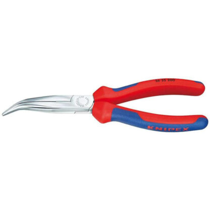 Půlkulaté kleště s břity (zobákovité) 200 mm KNIPEX 26 25 200 - chromováno, vícesložkové návleky 26 25 200