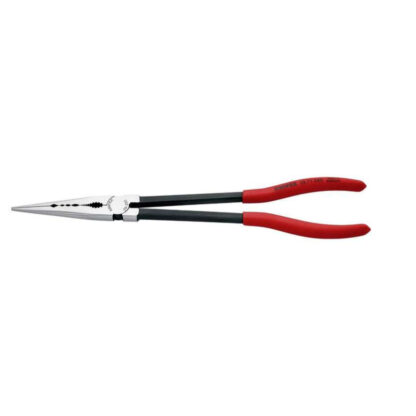 Kleště dlouhé montážní rovné KNIPEX 28 71 280, 280 mm - leštěná hlava, černěné 28 71 280