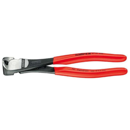 Čelní silové štípací kleště 160 mm KNIPEX 67 01 160 - leštěná hlava, plastové návleky 67 01 160