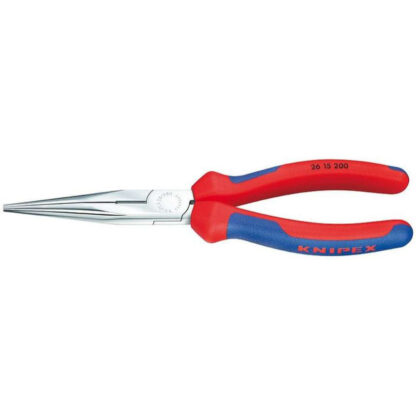 Půlkulaté kleště s břity (zobákovité) 200 mm. KNIPEX 26 15 200 - chromováno, vícesložkové návleky 26 15 200