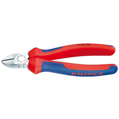 Boční štípací kleště 140 mm KNIPEX 70 05 140 - chromováno, vícesložkové návleky 70 05 140