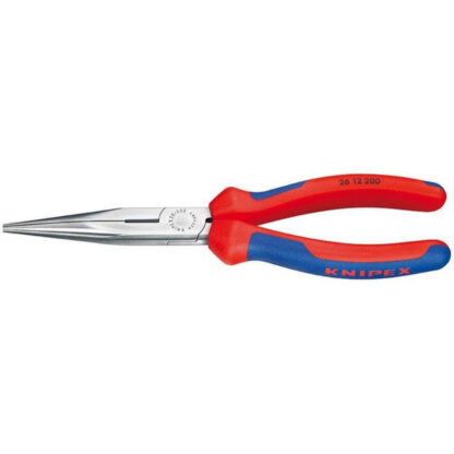 Půlkulaté kleště s břity (zobákovité) 200 mm KNIPEX 26 12 200 - leštěná hlava, vícesložkové návleky 26 12 200