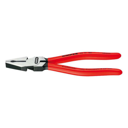 Silové kombinované kleště 225 mm. KNIPEX 02 01 225 - leštěno, plastové návleky 02 01 225