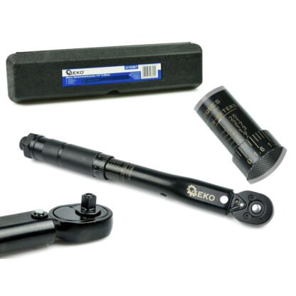 GEKO Momentový klíč 1/4" 5-25nm černý HD (20) G10067