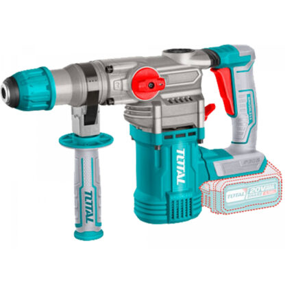 Kladivo vrtací a sekací AKU TOTAL, SDS Plus, Brushless, 20V Li-ion, 2000mAh, 4,5J, industrial, bez baterie a nabíječky TRHLI20288
