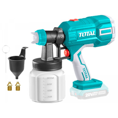 Pistole stříkací na barvu AKU TOTAL, 20V Li-ion, 2000mAh, bez baterie a nabíječky TSGLI2003