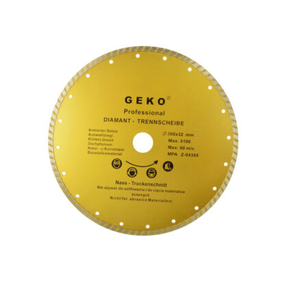 Kotouč diamantový řezný GEKO, TURBO, 300x8x32mm G00265