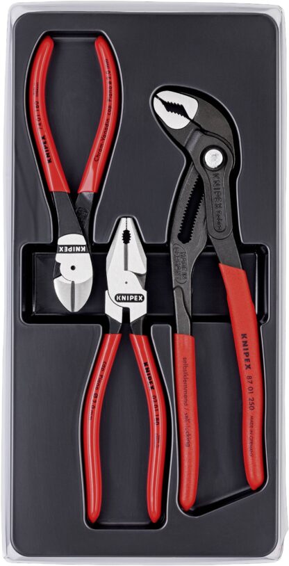 Silové kleště kombinované, štípací a instalatérské (SIKO), sada 3 ks - KNIPEX 00 20 10