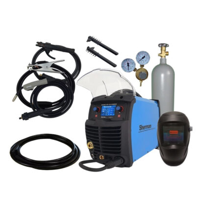 Sherman DIGIMIG  205 LCD SYNERGIC + Hořák 3m+ Kabely 2m + Kukla + Ventil + Hadice + Lahev CO2 PLNÁ 7812697set1