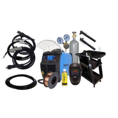 Sherman DIGIMIG 205 LCD SYNERGIC + Hořák 3m+ Kabely 2m + Drát + Sprej + Kukla + Vozík + Ventil + Lahev CO2 PLNÁ 7812697set2