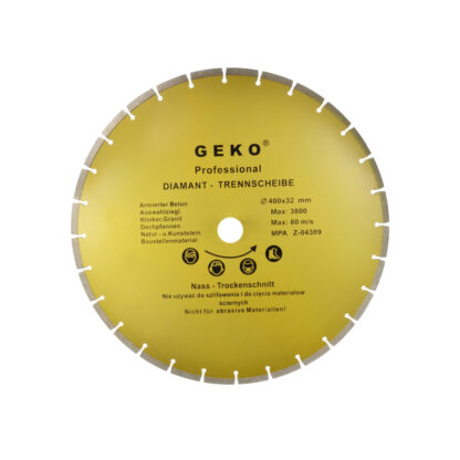Kotouč řezný diamantový segmentový 400x8x32mm PROFI, Geko G00256 G00256