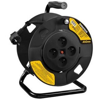 PROTECO prodlužovací kabel 40m na bubnu 4x zásuvka 42.18-KAB040-4C
