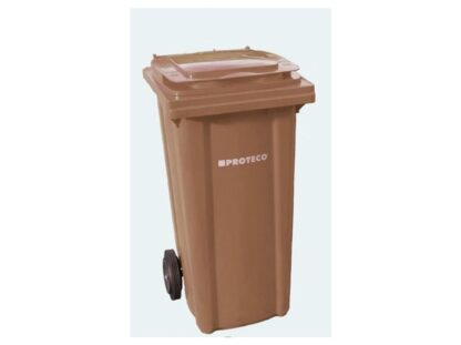 PROTECO 10.86-P240-HN popelnice 240 L plastová hnědá s kolečky - Image 2