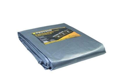 PROTECO 10.88-P150-10-12 plachta 10x12 m extra silná nepromokavá s oky šedá 160g/m2 - Image 2