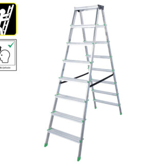 PROTECO 66-2-08-OB schůdky Al 8-stupňové oboustranné 170 cm PROTECO