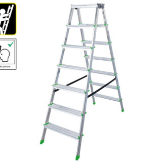 PROTECO 66-2-07-OB schůdky Al 7-stupňové oboustranné 150 cm PROTECO
