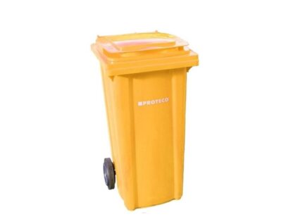 PROTECO 10.86-P240-ZL popelnice 240 L plastová žlutá s kolečky - Image 2