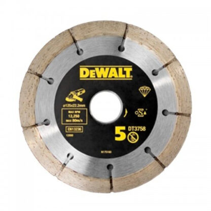 Dia kotouč do drážkovací frézy 125mm výška segmentu 6,3mm dvojitý DeWALT DT3758 DT3758