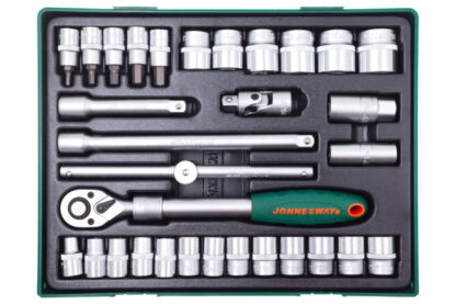 Gola sada 1/2", 10 - 32 mm, 31 kusů v kazetě - JONNESWAY S04H4131SP