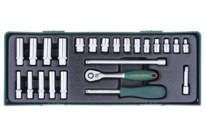 Gola sada 1/4", 4 - 13 mm, 24 kusů v kazetě - JONNESWAY S04H2125SP