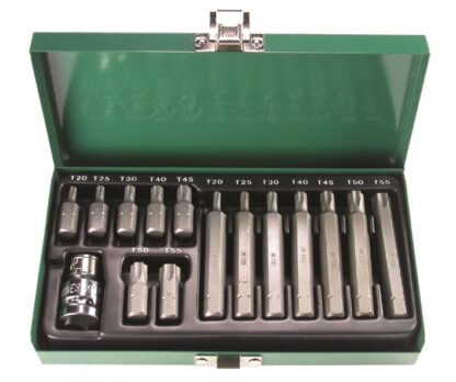 JONNESWAY Sada bitů TORX, T20 - T55, délky 30 a 75 mm, 15 kusů - S29H4215S