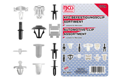 BGS technic Příchytky čalounění MERCEDES-BENZ, 270 kusů - BGS 9043