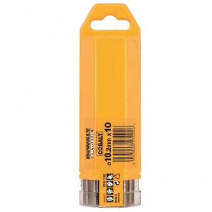 Vrták do kovu HSS-E COBALT 10,2×133mm (10ks) DeWALT DT4943 DT4943