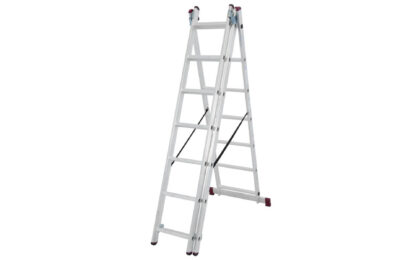 PROTECO 10.66-S-3-08-KR žebřík trojdílný 3x8 s úpravou na schody 225/320/450 cm - Image 2