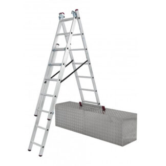 PROTECO 10.66-S-3-06-KR žebřík trojdílný 3x6 s úpravou na schody 170/240/365 cm