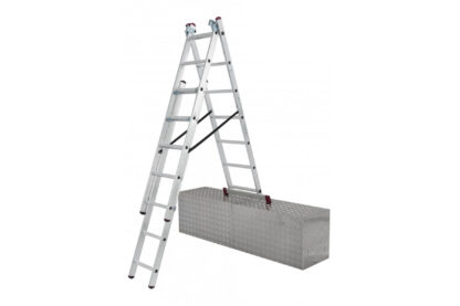 PROTECO 10.66-S-3-06-KR žebřík trojdílný 3x6 s úpravou na schody 170/240/365 cm