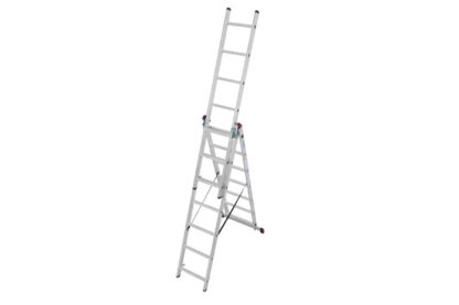 PROTECO 10.66-S-3-06-KR žebřík trojdílný 3x6 s úpravou na schody 170/240/365 cm - Image 2