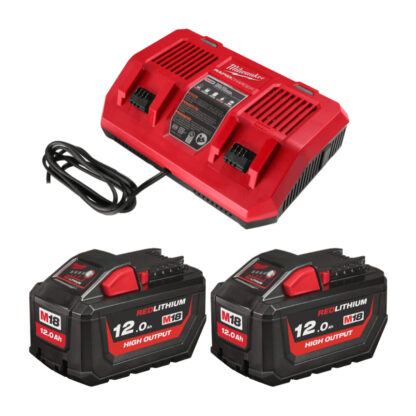 Aku nabíjecí sada Milwaukee M18 HNRGO3-122, 2x Akumulátor M18 HB12 + Aku nabíječka M18 DFC, 4932492935 4932492935