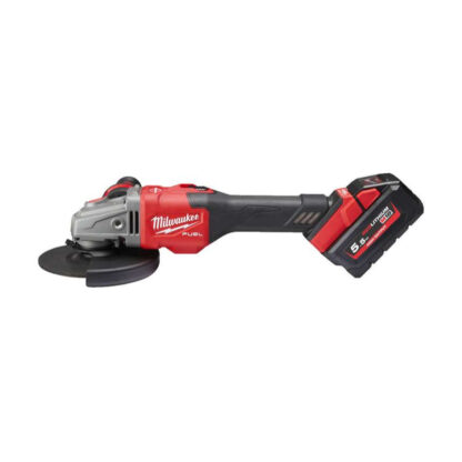 Aku úhlová bruska 125 mm Milwaukee M18 FHSAG125XB-552X s posuvným spínačem, 2x Aku (18 V, 5,5 Ah), 4933471079 4933471079