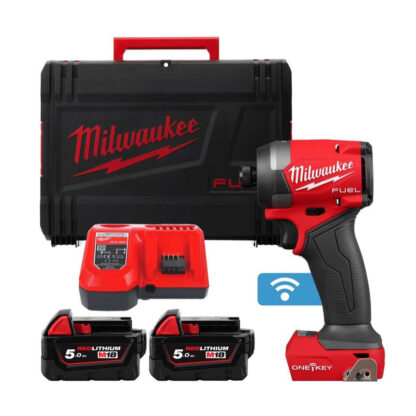 Aku rázový 1/4" utahovák M18 FUEL™ ONE-KEY™ Milwaukee M18 ONEID3-502X (226 Nm, 5,0 Ah) 4933492804